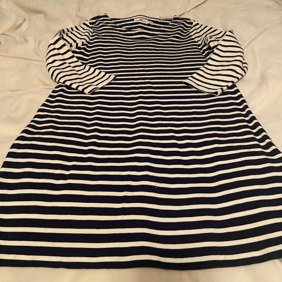 Vineyard Vines Navy Striped Knit Dress M - Picture 1 of 4